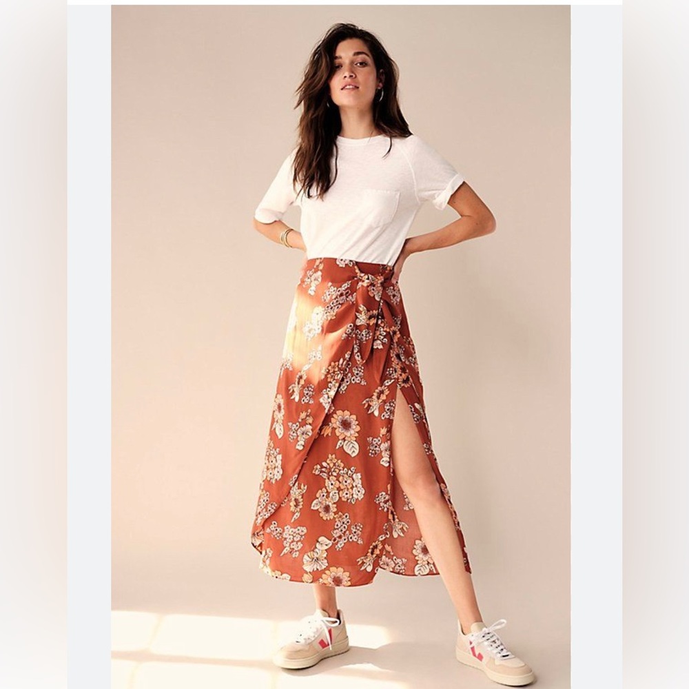 Free people midi skirt